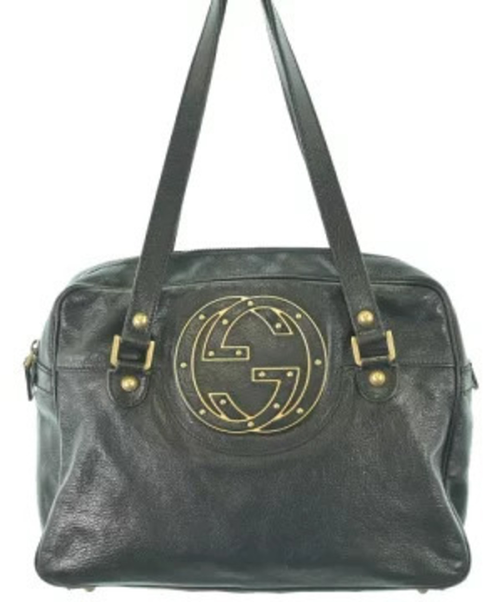 Gucci guccissima Dome satchel black leather